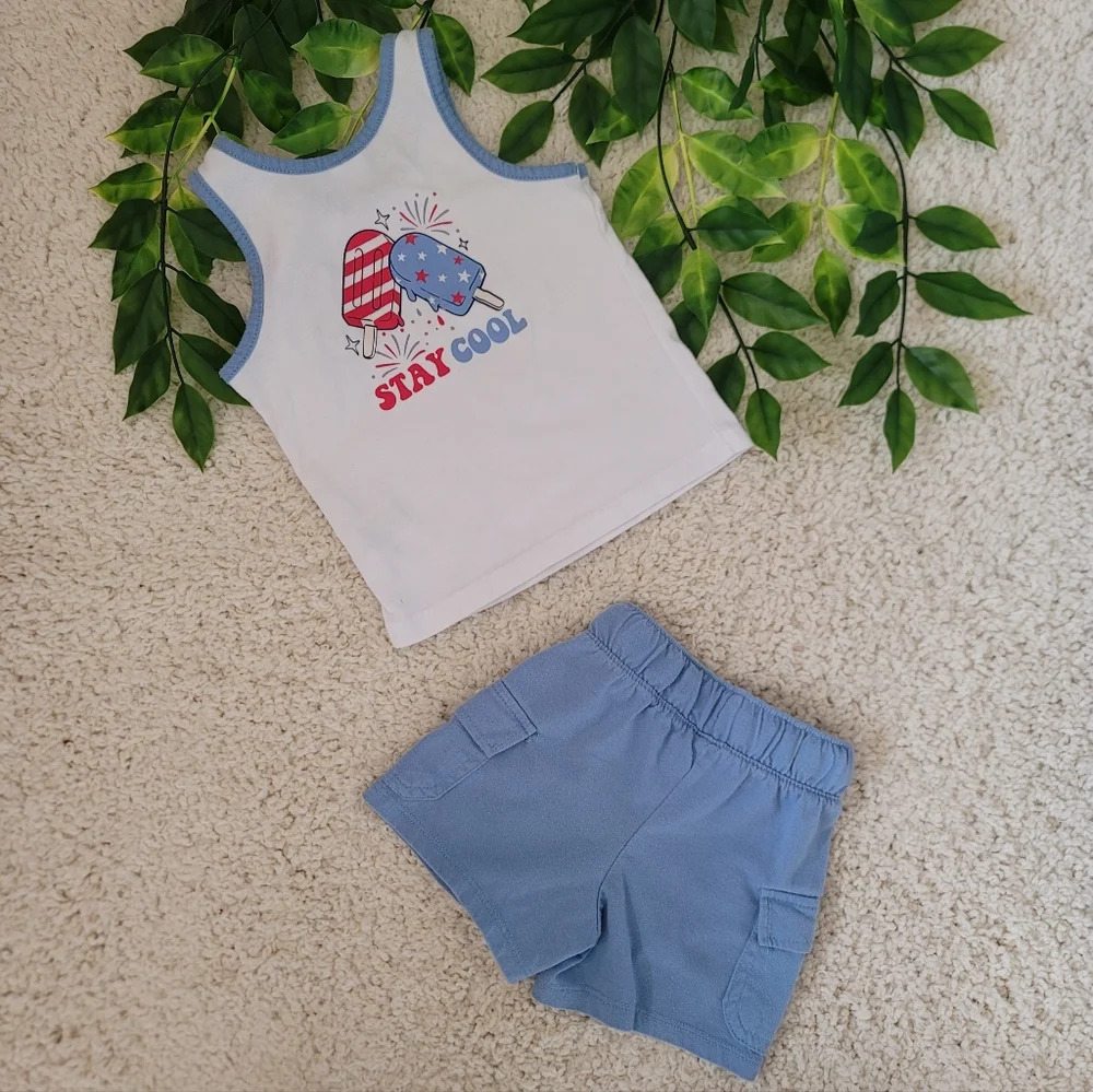 Toddler Boy 4th Of July/Summer Outfit (2T) - Picture 2 of 5